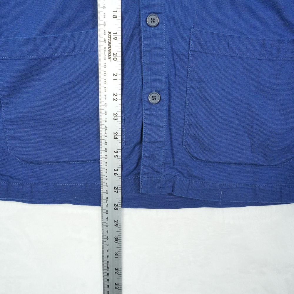 Farah Overshirt Men's Size‎ Small Blue Button Up Organic Cotton Workwear Style - Picture 7 of 8